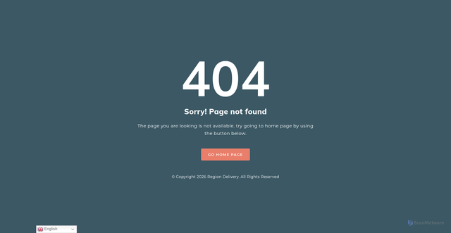 Security scan screenshot of https://regiondelivery.online/services/air-fright