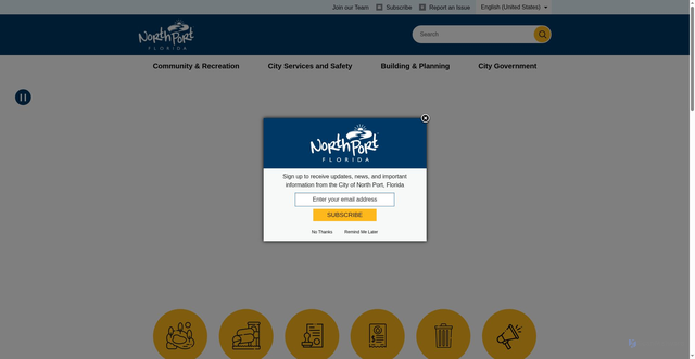 Security scan screenshot of https://www.northportfl.gov/