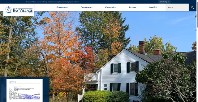 Security scan screenshot of https://www.cityofbayvillage.com/
