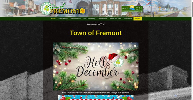 Security scan screenshot of http://fremontnc.gov/