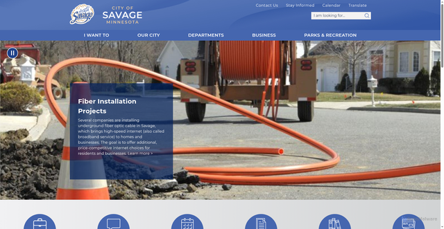Security scan screenshot of https://www.savagemn.gov/