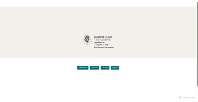 Security scan screenshot of https://diplomatie.belgium.be