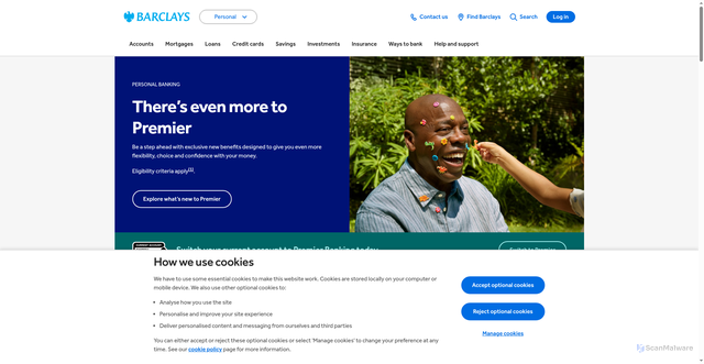 Security scan screenshot of https://www.barclays.co.uk