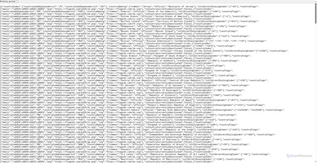 Security scan screenshot of https://scitech-commontooling-api.st.prod.pfxcloud.com