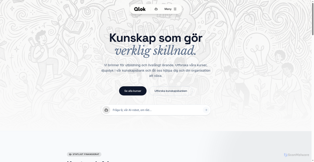 Security scan screenshot of https://qlok.se