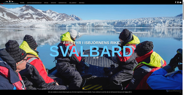 Security scan screenshot of https://expeditionsresor.se