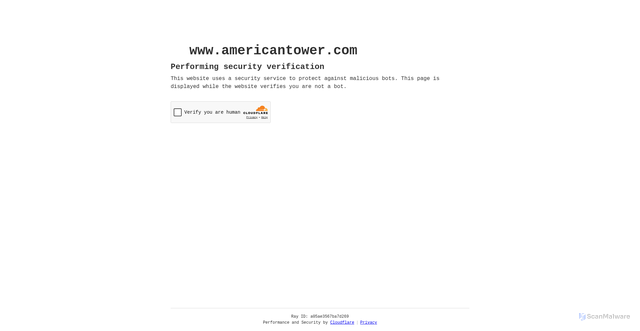 Security scan screenshot of https://americantower.com