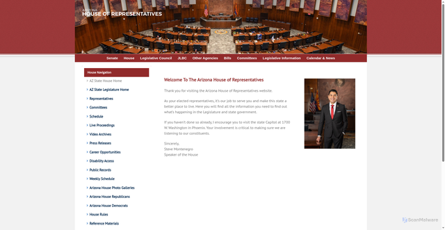 Security scan screenshot of https://www.azhouse.gov/
