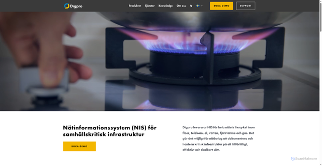 Security scan screenshot of https://digpro.se