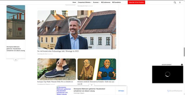 Security scan screenshot of https://businessday.ng/live_match/bayer-leverkusen-vs-psv/