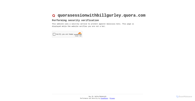 Security scan screenshot of https://quorasessionwithbillgurley.quora.com/
