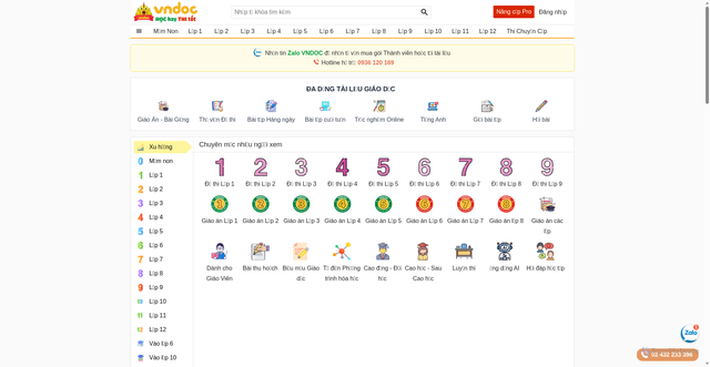 Security scan screenshot of https://vndoc.com