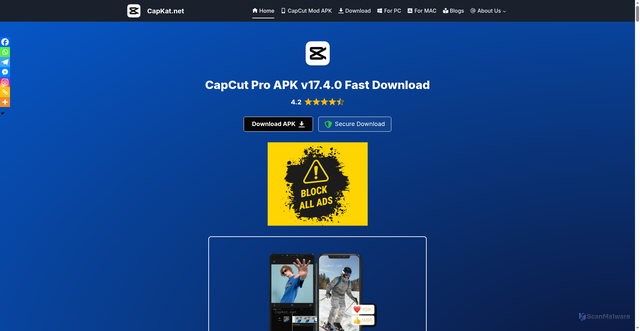 Security scan screenshot of https://www.google.com/url?sa=t&source=web&rct=j&opi=89978449&url=https://capkat.net/&ved=2ahUKEwi10cTz-uyTAxWqTWwGHUshMXcQFnoECA8QAQ&sqi=2&usg=AOvVaw2hMASi-CIsCaXhyDjhhVoM