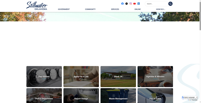 Security scan screenshot of https://stillwaterok.gov/