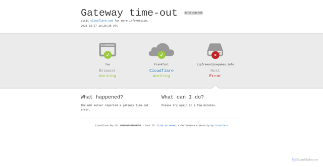 Security scan screenshot of http://bigfreeonlinegames.info/