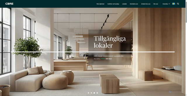 Security scan screenshot of https://www.cbre.se/