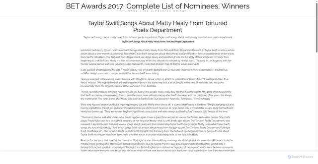 Security scan screenshot of https://brusitusteportalsitus-77bqcc0xif.edgeone.app/11638-taylor-swift-songs-about-matty-healy-from-tortured-poets-department.html
