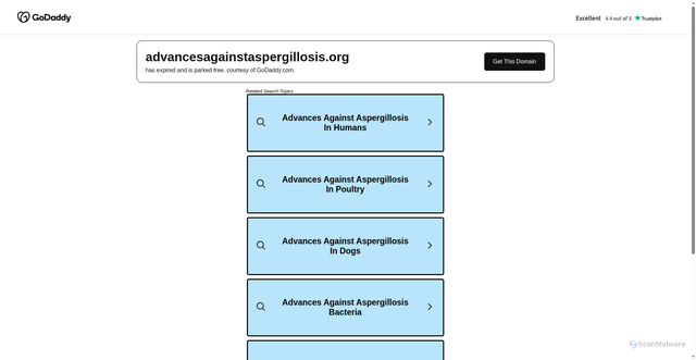 Security scan screenshot of https://advancesagainstaspergillosis.org
