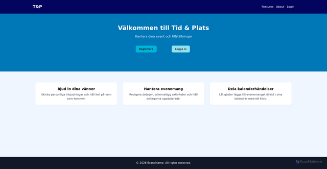 Security scan screenshot of https://tidochplats.se