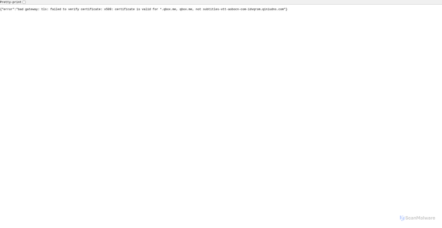Security scan screenshot of https://subtitles-vtt-aobocn-com-idvqrom.qiniudns.com
