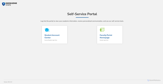 Security scan screenshot of https://sisportal-100780.campusnexus.cloud