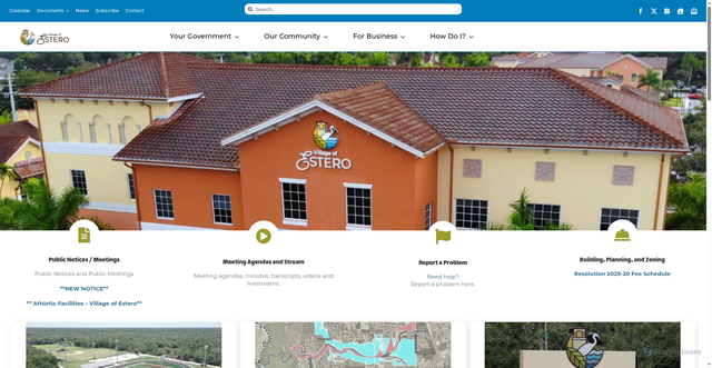 Security scan screenshot of https://estero-fl.gov/