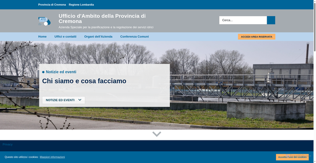 Security scan screenshot of https://www.atocremona.it/
