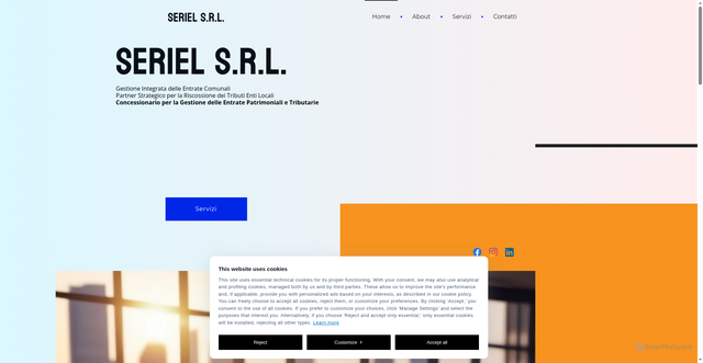 Security scan screenshot of https://seriel.it/