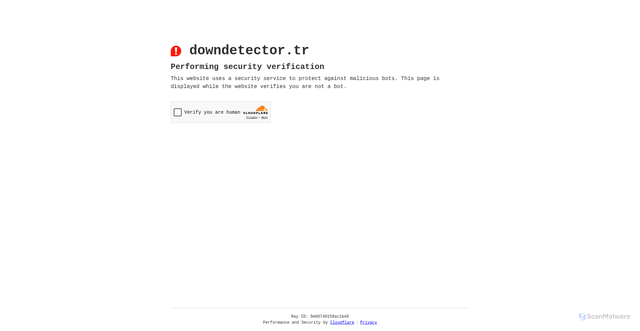 Security scan screenshot of https://downdetector.tr/