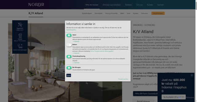 Security scan screenshot of https://kvatland.se
