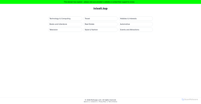 Security scan screenshot of https://ivixeli.top