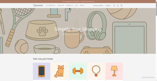 Security scan screenshot of https://bestshop.com/?srsltid=AfmBOoqcccBJDjLyUT7nE8odX_RzXZ8HwwKHjY7dPcMGDO9fjFy3Uh_S