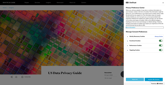 Security scan screenshot of https://www.whitecase.com/insight-our-thinking/us-data-privacy-guide
