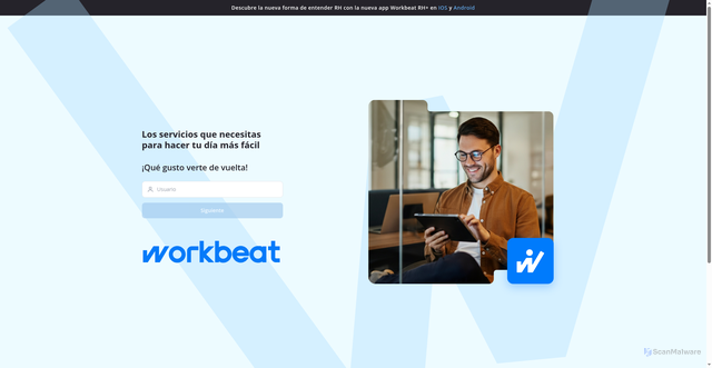 Security scan screenshot of https://avi.workbeat.com