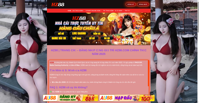 Security scan screenshot of https://hz88-vn.site/