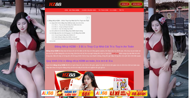 Security scan screenshot of https://hz88-vn.site/dang-nhap-hz88/