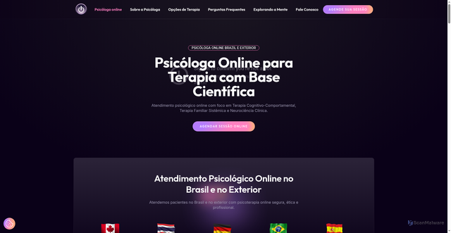 Security scan screenshot of https://psicologaonline.psc.br/