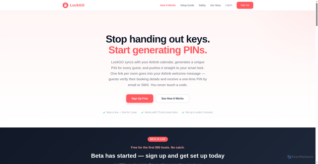 Security scan screenshot of https://lockgo.cloud/