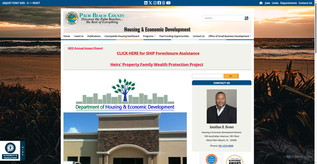 Security scan screenshot of https://discover.pbc.gov/HED/Pages/default.aspx