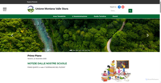 Security scan screenshot of https://www.vallestura.cn.it/