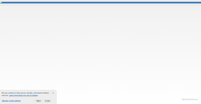 Security scan screenshot of https://asq.webex.com