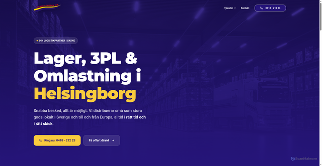 Security scan screenshot of https://onwaysweden-landing-page.pages.dev/