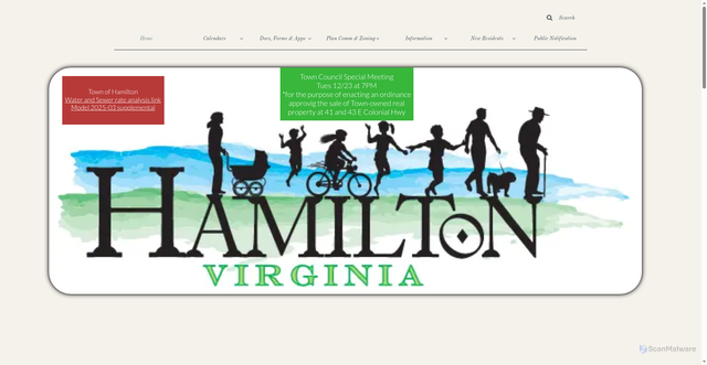 Security scan screenshot of https://hamiltonva.gov/