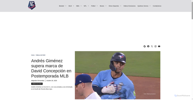 Security scan screenshot of https://swingcompleto.com/andres-gimenez-marcas-david-concepcion-251029/