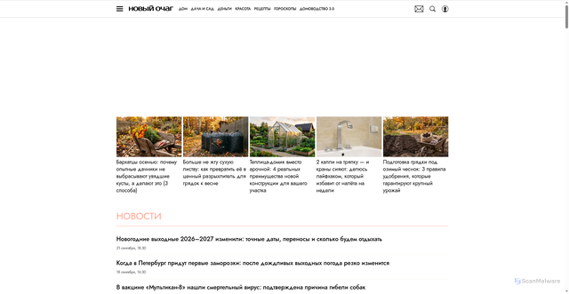Security scan screenshot of https://novochag.ru
