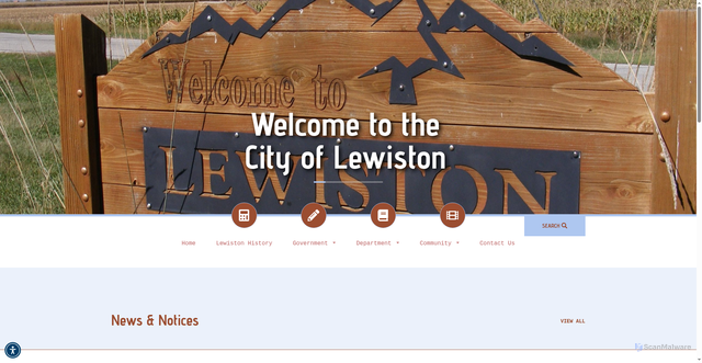 Security scan screenshot of https://lewistonutah.gov/