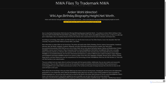 Security scan screenshot of https://adkstaghugo-686rfvbmiq.edgeone.app/19508-arden-wohl-director-wikiagebirthdaybiographyheightnet-worth.html