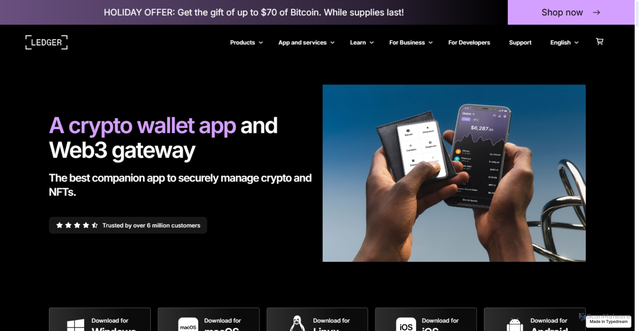Security scan screenshot of https://public-crypto-ledger-en.typedream.app/
