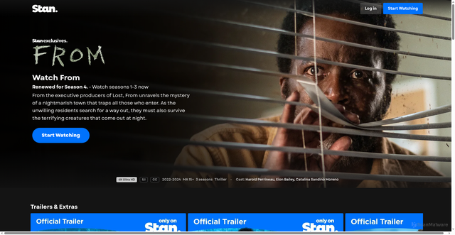 Security scan screenshot of https://www.stan.com.au/watch/from