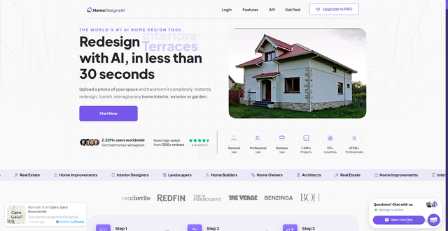 Security scan screenshot of https://cdn.homedesigns.ai